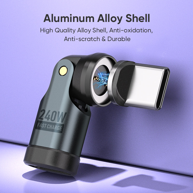 The Astra USB C Magnetic Adapter 180 Degree 240W PD Swivel Magnet Charging Adapter