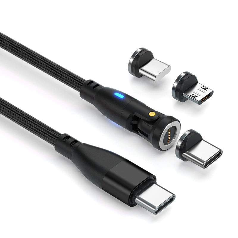 Twins! 2 Pack. One Orion & One Super Nova Type C Magnetic Cable - 1 x 2m, 1 x 1m plus 3 Plugs