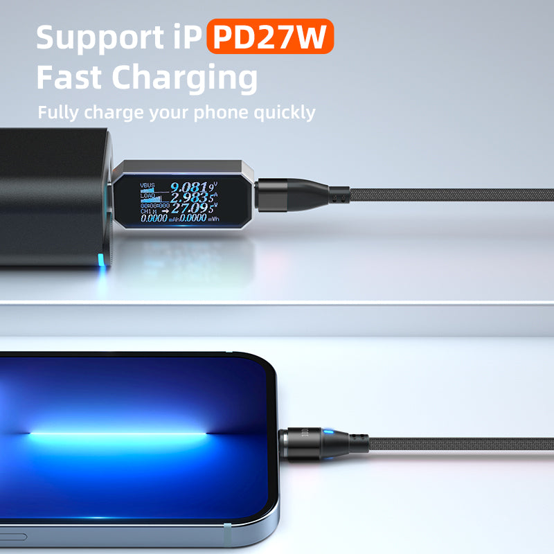 Super Nova, Type C. 2m - 100W Data/Charge Magnetic Cable. Fast Charging Capable.