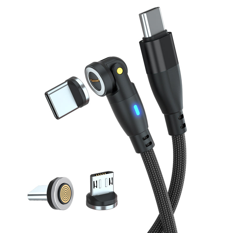 Couples Type C Mixed Pack - 3 Cables + 4 Plugs. Fast Charge up to 5A, 1 x 2m, 2 x 1m.