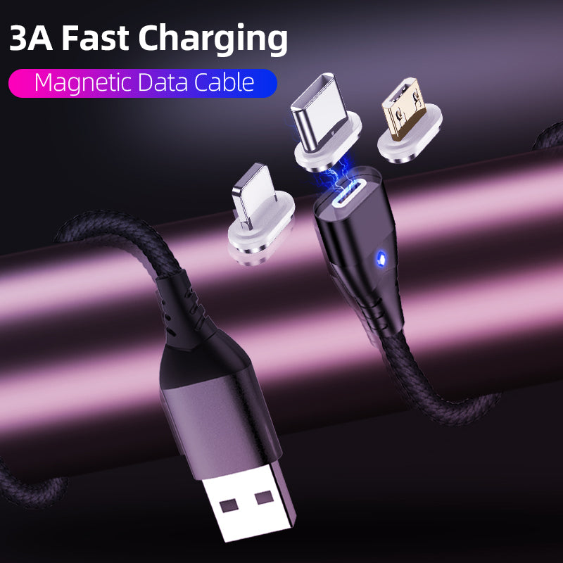 Andro 2m Data/Charge Magnetic Cable. 3 Amp Fast Charging Capable.
