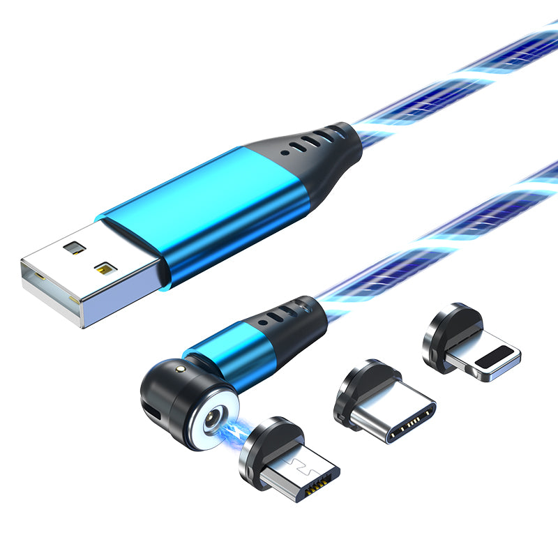 Las Stella! 2m LED Magnetic Fast Charging Data Cable. 3A Fast Charge.
