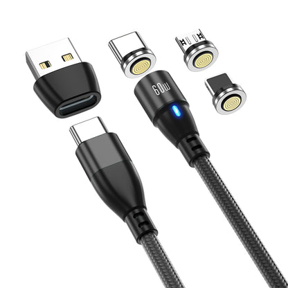 Super Nova, Type C. 1m - 60W Data/Charge Magnetic Cable. Fast Charging Capable.