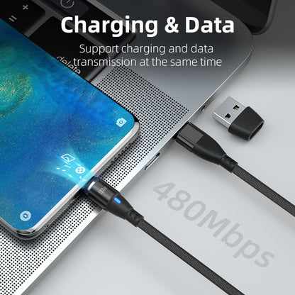 Super Nova, Type C. 2m - 100W Data/Charge Magnetic Cable. Fast Charging Capable.