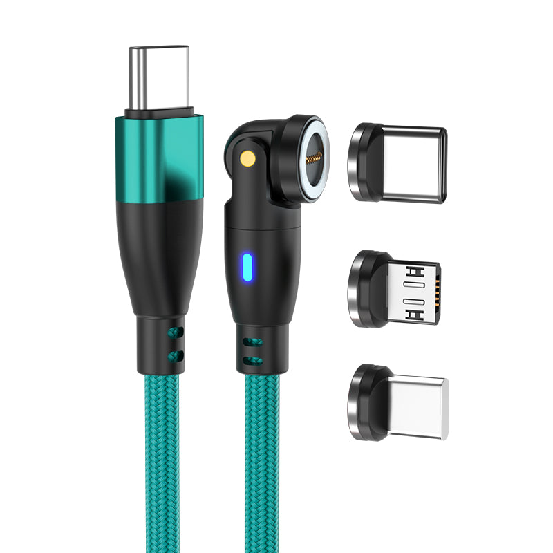 Orion Type C. Swivel and pivot - 2m - 100W Data/Charge Magnetic Cable. Fast Charging Capable