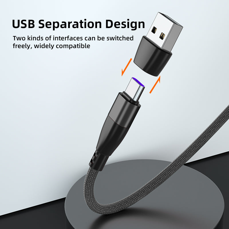 Magnetic C Type Cable, Magnetic Cable 100W For USB-C